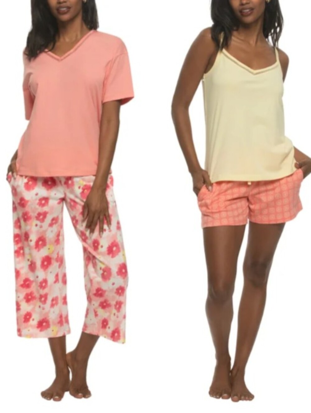 Felina 4pc Cotton Sleep/Lounge Set With Pockets!